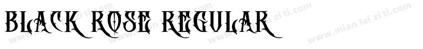 Black Rose Regular字体转换